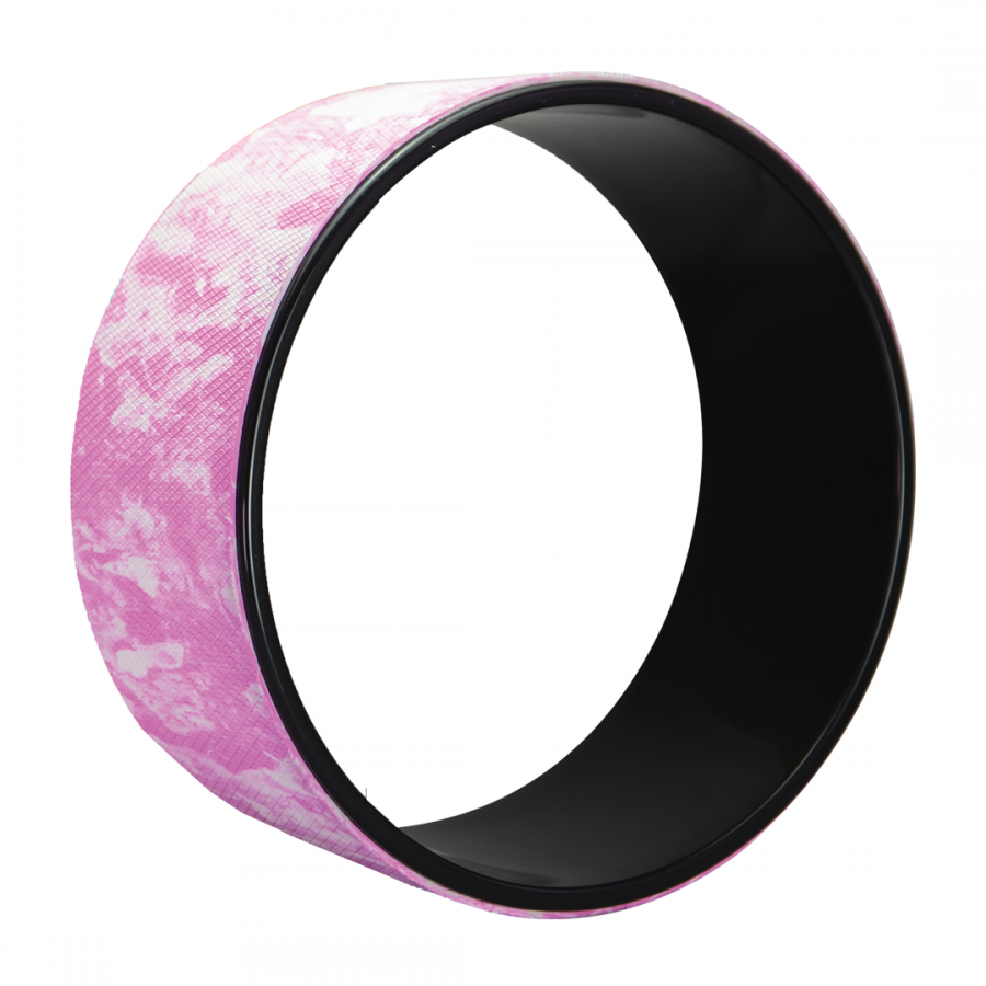 66FIT YOGA WHEEL - PINK WHITE 12&quot;