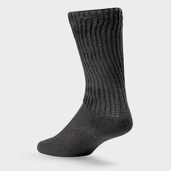 LIGHTFEET DIABETIC SOCK CREW - RELAXED FIT - IMPROVED CIRCULATION - SEAMLESS