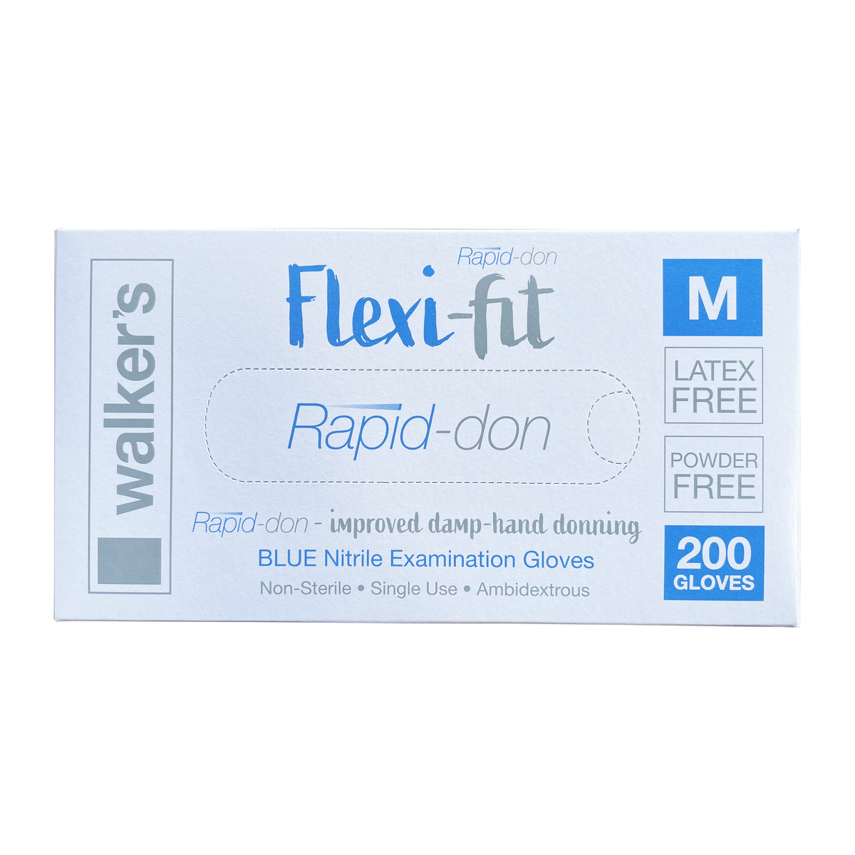 FLEXI-FIT NITRILE GLOVES - LATEX FREE &amp; POWDER FREE BOX 200